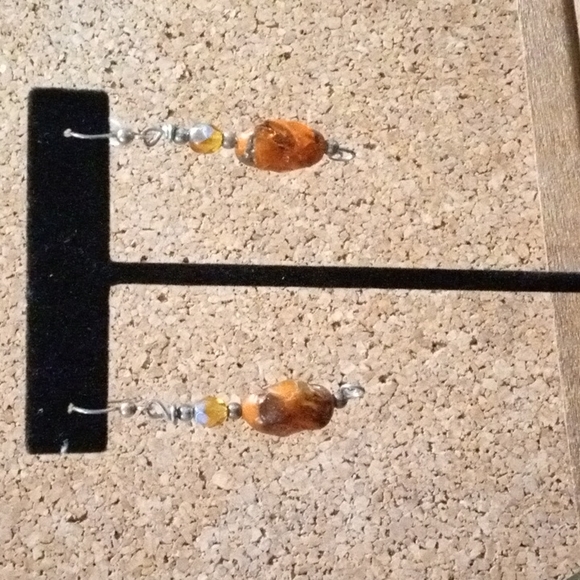 Earrings  /  Dangling  /  Handmade - Picture 3 of 4